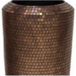 Bronze bloempot