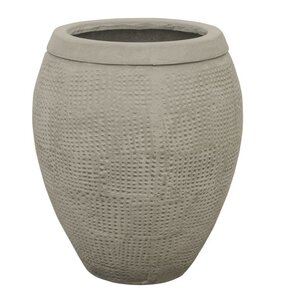 Grijze bloempot