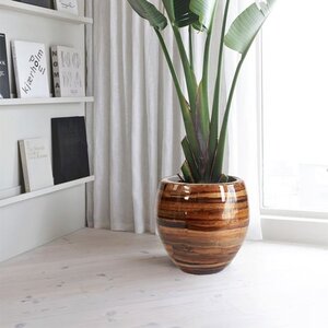 Houten bloempot