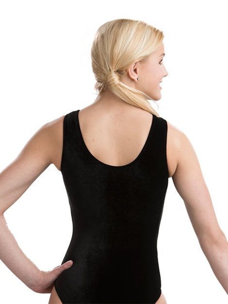 GK Tank Leotard black velvet