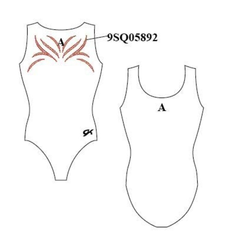 GK Tank Leotard Red Mystique