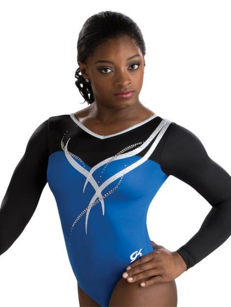 GK Royal Ribbon Long Sleeve Leotard