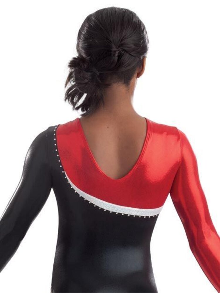 GK Stunning Flame Long Sleeve Leotard