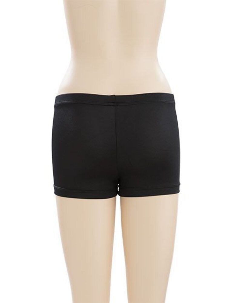 GK Shorty Black Nylon/Spandex Jeweled Logo