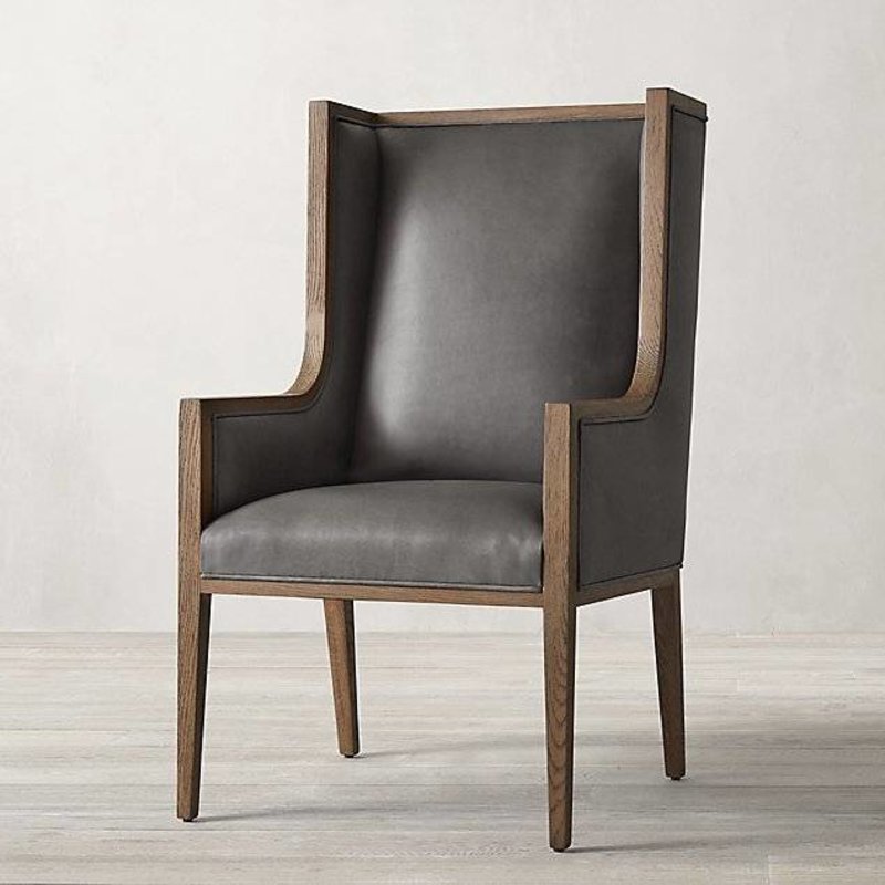 Restoration Hardware Leather Armchair