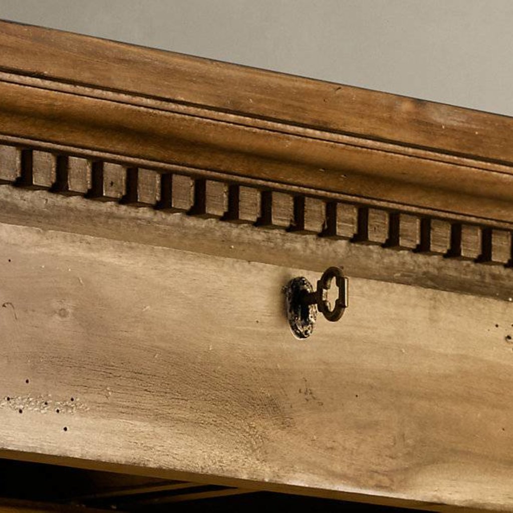 District Eight Light Wash Wooden Nightstand