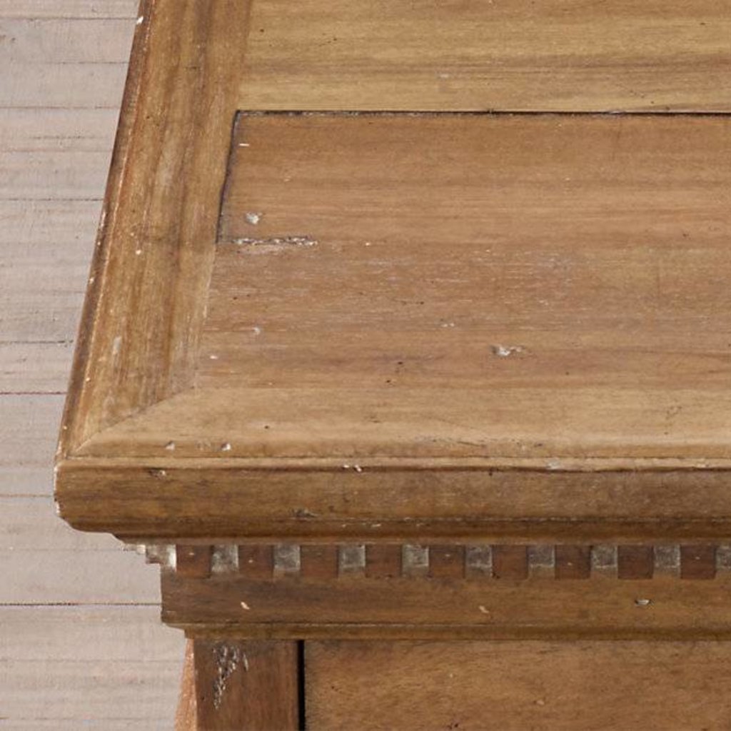 District Eight Light Wash Wooden Nightstand