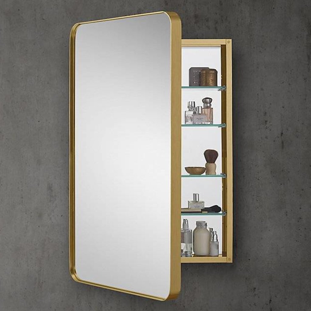 Laun Gold Frame Medicine Cabinet