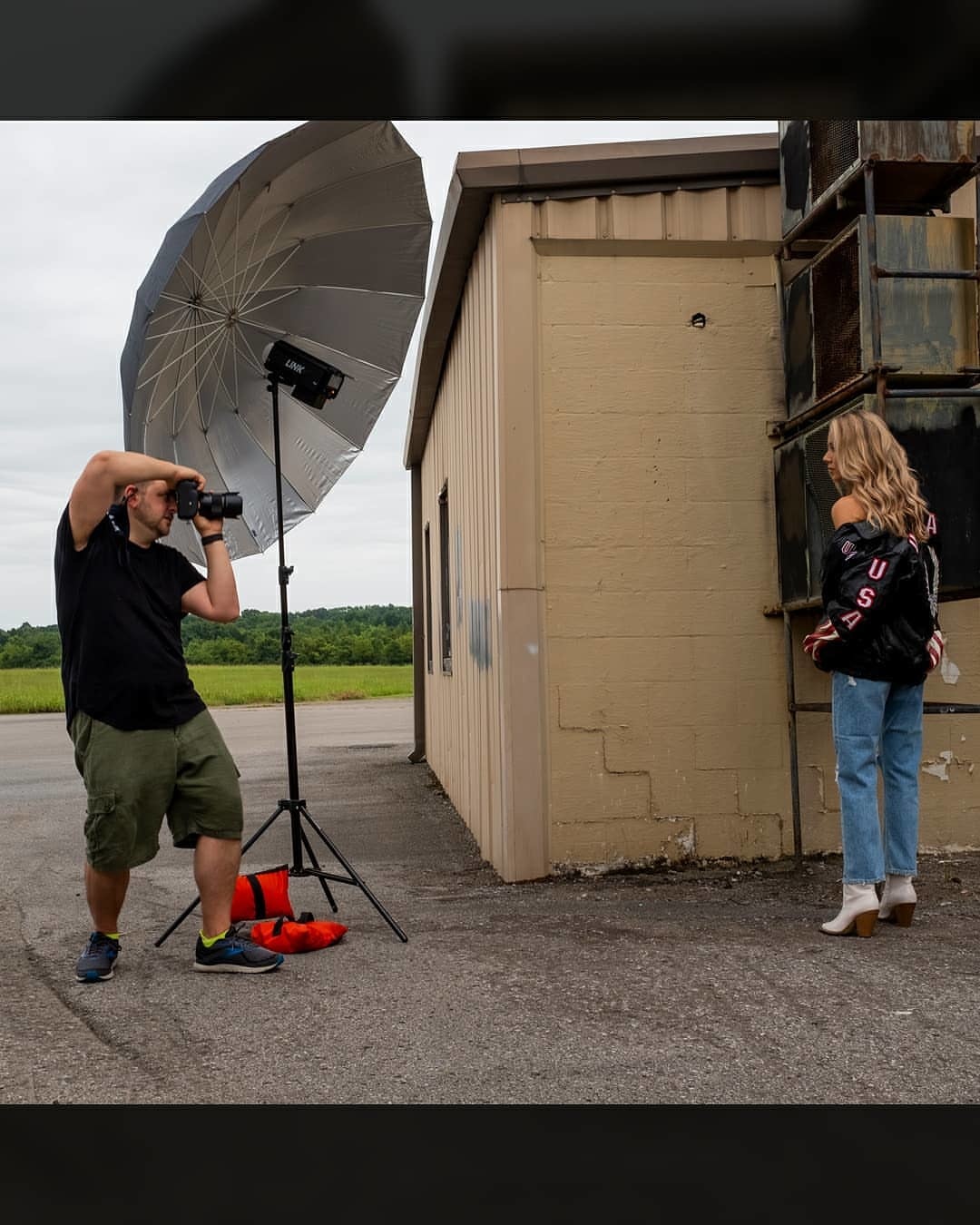 Behind the scenes - Outdoor Fashion shoot