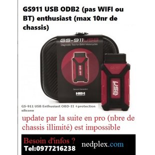 GS911 usb ODB2 max 10 nr de chassis (VIN)