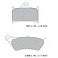 DP BRAKE  Rocket 3 2004->2009 brake pad  Front (2)+ REAR  (1x)