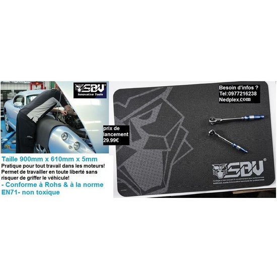 SBV tools bescherming deken 900mm x 610mm x 5mm