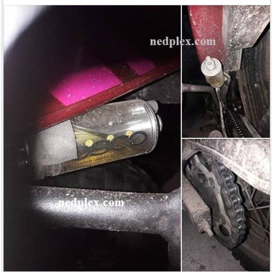 osco Osco graisseur de chaine moto semi-automatqiue