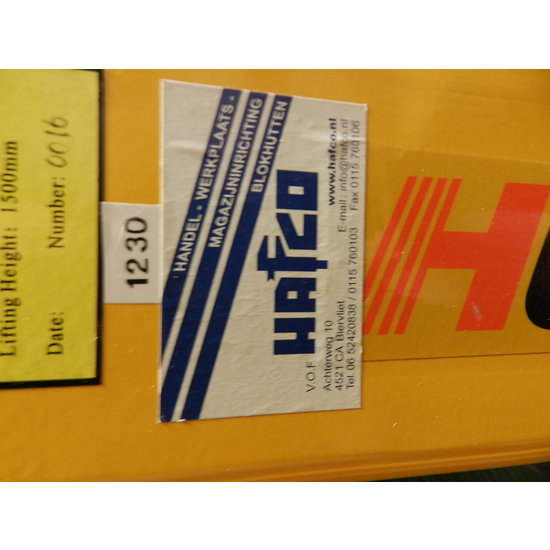 second hand manual pallet manual 1500m