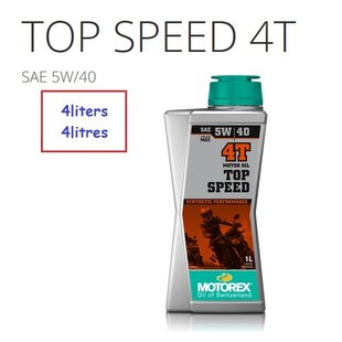 4litres  5w40  TOP SPEED 4T