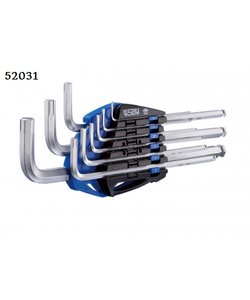 Set met HEX stiftsleutels | Met extractor 1.5, 2, 2.5, 3, 4, 5, 6, 8, 10mm