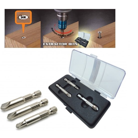 SBV tools Extractors for damaged screws
