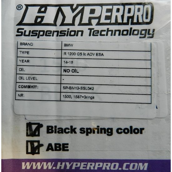 Hyperpro R1200GSALC AV+AR ressort progressief Hyperpro