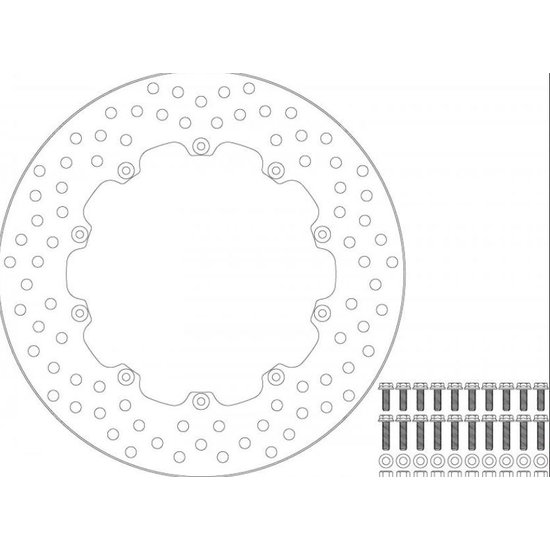 Moto Master 111076, HALO disque flottant  285