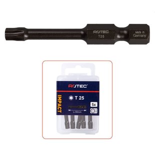 T25 Embout IMPACT, l:50mm (Torx)