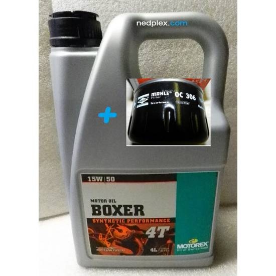 MOTOREX R1200RT 2005-2013 4l motorex special boxer (15W50) +oil filter Mahle OC306