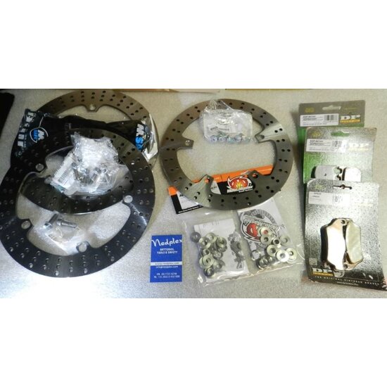 DP 1250 GSLC Front+ REAR Disc+bake pad+screuw bmw brake+calippers Front+rear