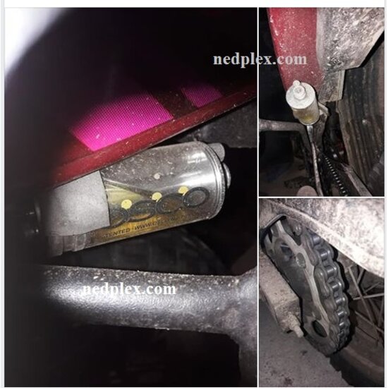 osco Osco "NOIR" graisseur de chaine moto semi-automatqiue - Copy