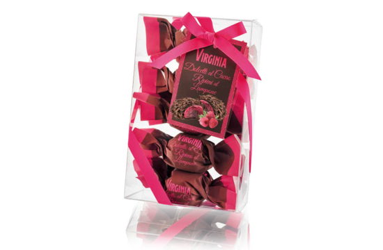 Dolcetti al Cacao Ripieni al Lampone - sacchetto regalo 260 gram
