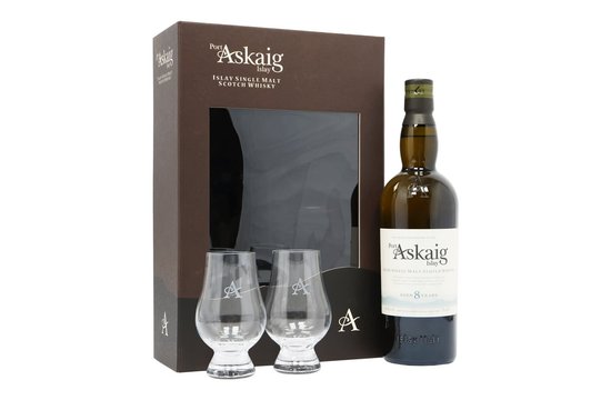 Port Askaig 8 Years + 2 Glazen 0.7L