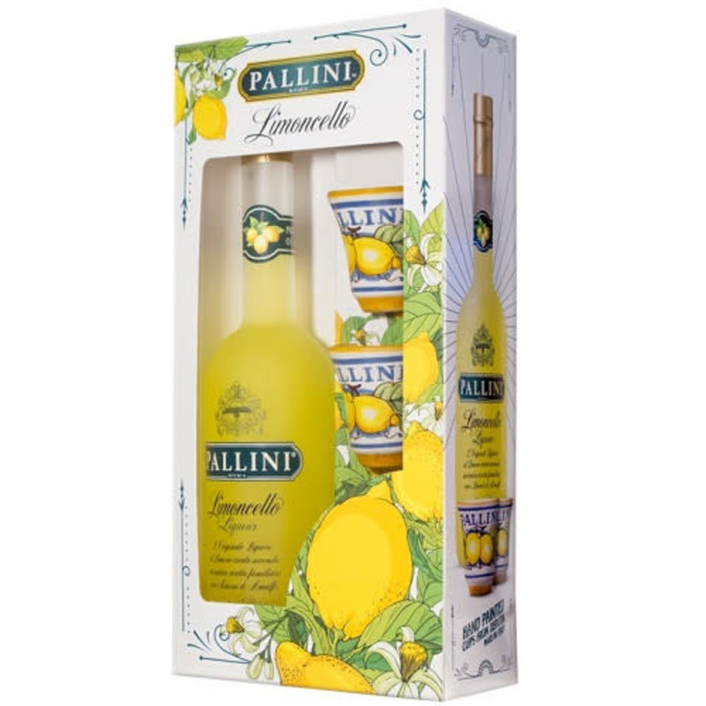 emmer Oriënteren Onderwijs Limoncello Pallini 50cl Gift pack - Gin & Wine Store