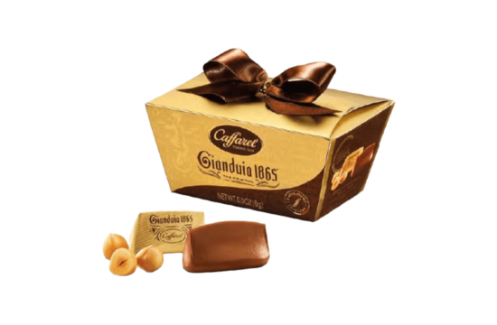 mini ballotin gianduia met strikje 120g CAFFAREL