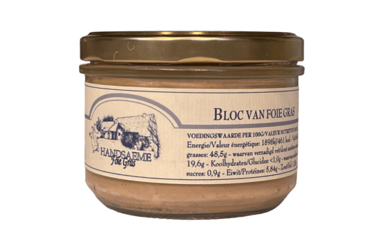 bloc foie gras bokaal 200g HANDSAEME