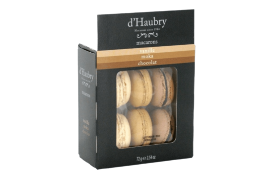 Macarons Vanille-Chocolat-Moka D'Haubry 72 gram