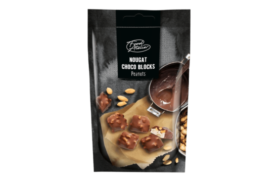 Nougat Chocolade Blokjes 125G Food Atelier