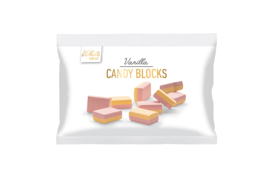 Candy Blocks Geel & Roze 100G White