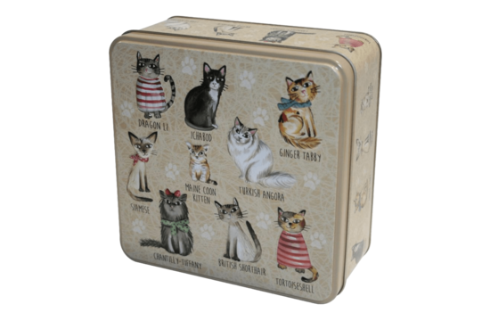 Grandma Wild's Embossed Cats In Jumpers Tin 160 Gram