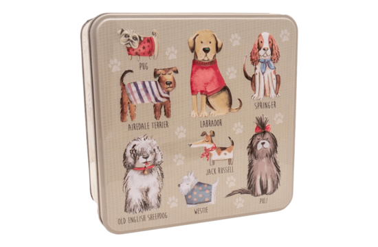 Grandma Wild's Embossed Dog In Jumpers Tin 160Gr