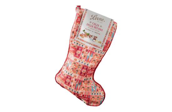Leone Calza Della Befana Schiaccianoci Con Dolcezze Assortite 210Gram