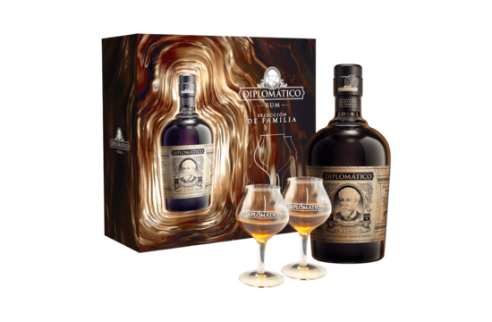 Diplomatico Seleccion de Familia + 2 verres 43° - 0.7L