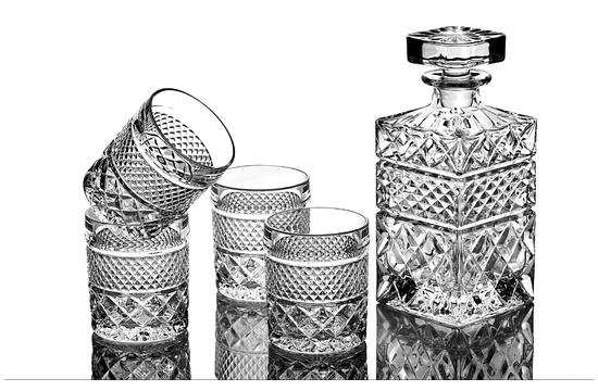 Whiskey Decanter With Glasses & Chilling Stones Gift Set