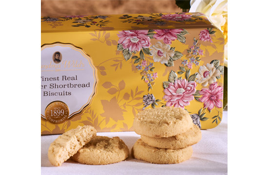 Victorian Floral Buttery Shortbread Tin 200 gram