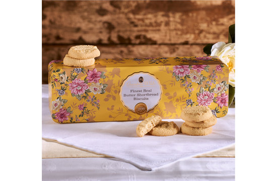 Victorian Floral Buttery Shortbread Tin 200 gram