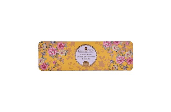 Victorian Floral Buttery Shortbread Tin 200 gram