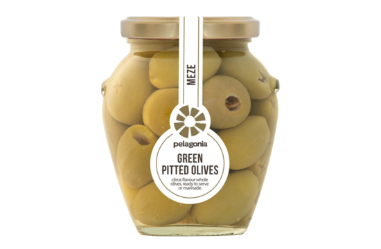 Pelagonia Olijven Groen Ontpit 300g