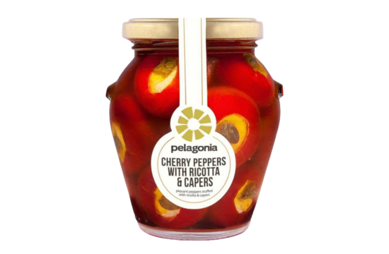 Pelagonia Cherry Peppers With Ricotta & Capers 280g