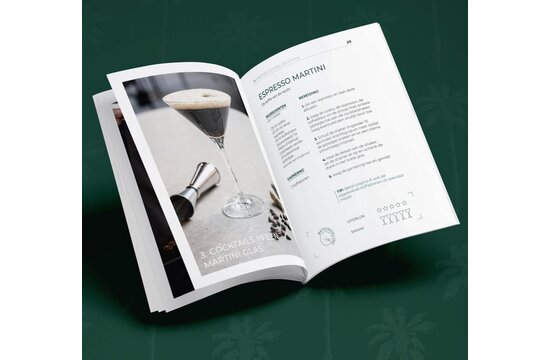 Cocora Martini Set - 9-delige Cocktail Set - Martini Glazen - Uitgebreid Gids incl. 10+ Recepten - Luxe Cadeauverpakking - Duurzaam Cadeau