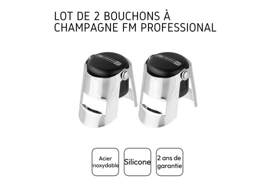 Set van 2 FM Professional champagnestoppers