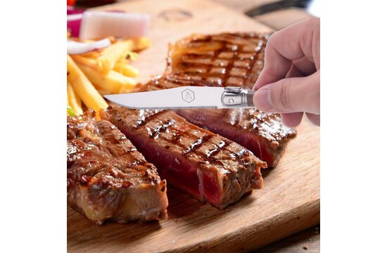LAGUIOLE STEAKMESSEN WALNOOTHOUT 6 ST