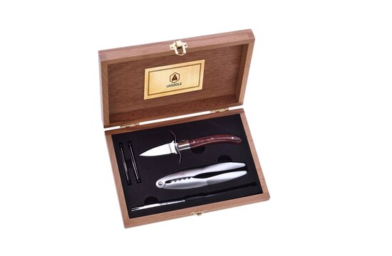 LAGUIOLE SEA VRUCHTEN SET HOUT GIFTBOX 7 STUKS