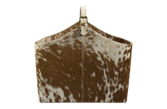 Mand koehuid bruin/wit